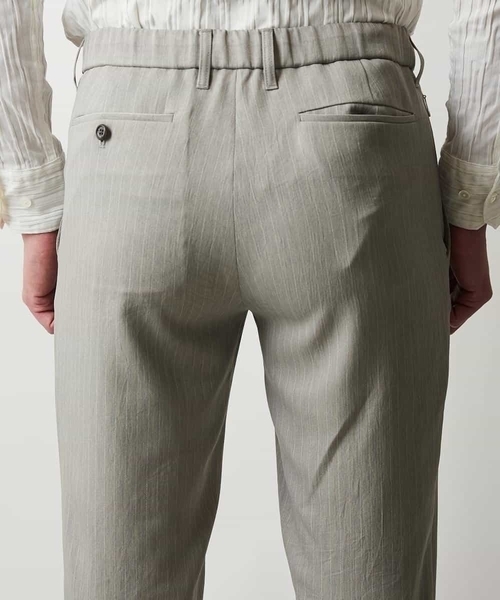 MICHEL KLEIN HOMME (ミッシェルクランオム)の「ストライプスラックスパンツ(スラックス・メンズ・ブラック/ベージュ・MEDIUM/LARGE/X-LARGE)」の7枚目の写真