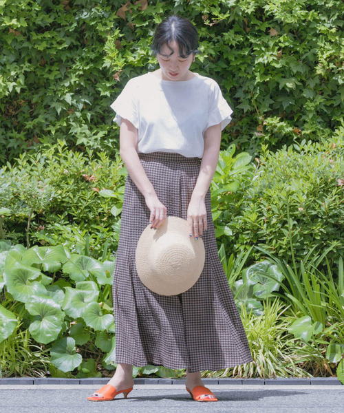 ITEMS URBANRESEARCH(アイテムズ アーバンリサーチ)の「オリガミタックTシャツ(Tシャツ/カットソー・レディース・ブルー/ホワイト/ブラック/モカ・FREE)」の10枚目の写真