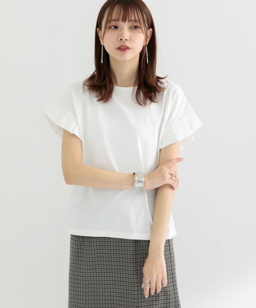 ITEMS URBANRESEARCH(アイテムズ アーバンリサーチ)の「オリガミタックTシャツ(Tシャツ/カットソー・レディース・ブルー/ホワイト/ブラック/モカ・FREE)」の17枚目の写真