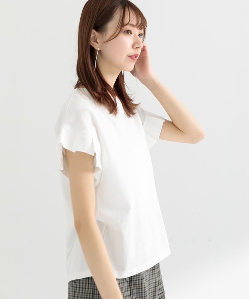 ITEMS URBANRESEARCH(アイテムズ アーバンリサーチ)の「オリガミタックTシャツ(Tシャツ/カットソー・レディース・ブルー/ホワイト/ブラック/モカ・FREE)」の18枚目の写真