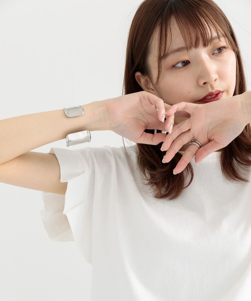ITEMS URBANRESEARCH(アイテムズ アーバンリサーチ)の「オリガミタックTシャツ(Tシャツ/カットソー・レディース・ブルー/ホワイト/ブラック/モカ・FREE)」の20枚目の写真