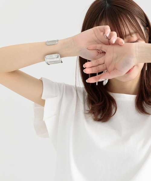 ITEMS URBANRESEARCH(アイテムズ アーバンリサーチ)の「オリガミタックTシャツ(Tシャツ/カットソー・レディース・ブルー/ホワイト/ブラック/モカ・FREE)」の21枚目の写真