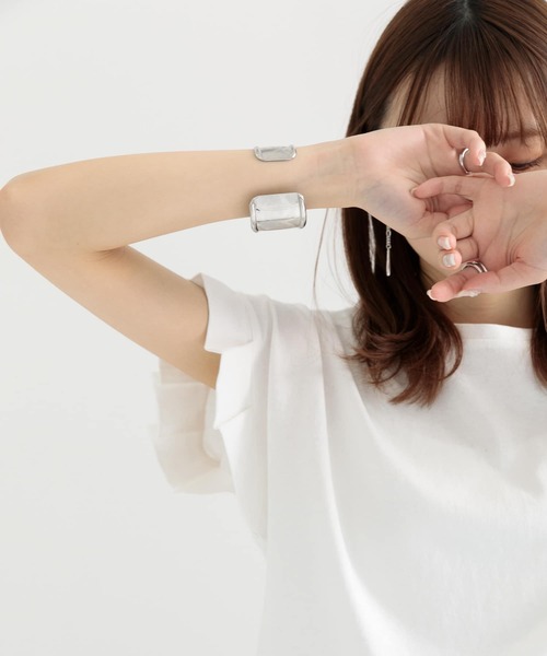 ITEMS URBANRESEARCH(アイテムズ アーバンリサーチ)の「オリガミタックTシャツ(Tシャツ/カットソー・レディース・ブルー/ホワイト/ブラック/モカ・FREE)」の22枚目の写真