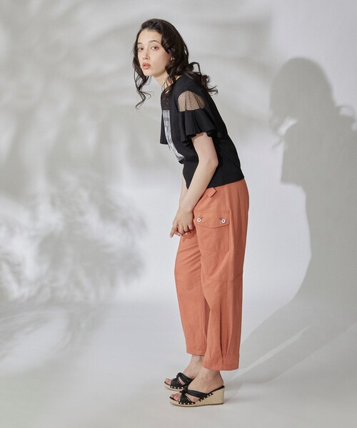 GRACE CONTINENTAL（グレースコンチネンタル）の「フォトフレアTシャツ（Tシャツ/カットソー・レディース・ホワイト/ブラック・36）」の8枚目の写真