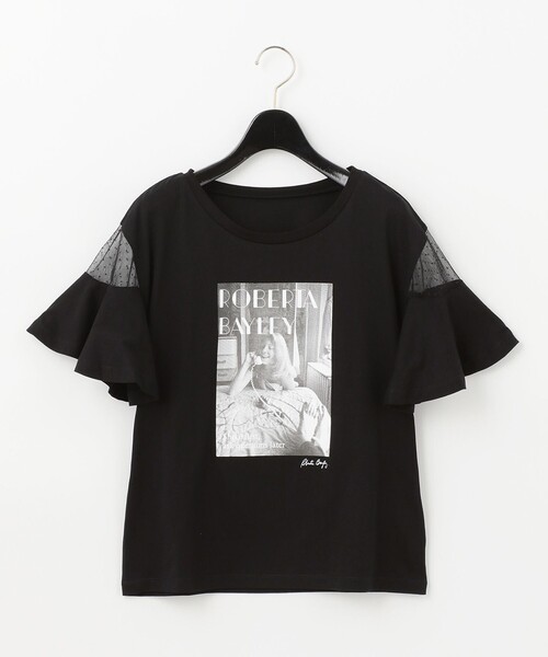 GRACE CONTINENTAL（グレースコンチネンタル）の「フォトフレアTシャツ（Tシャツ/カットソー・レディース・ホワイト/ブラック・36）」の17枚目の写真