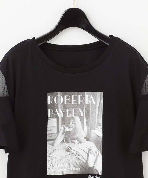 GRACE CONTINENTAL（グレースコンチネンタル）の「フォトフレアTシャツ（Tシャツ/カットソー・レディース・ホワイト/ブラック・36）」の16枚目の写真