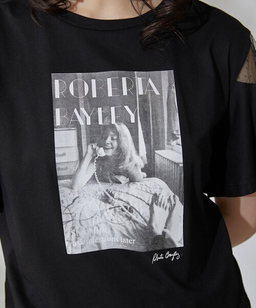GRACE CONTINENTAL（グレースコンチネンタル）の「フォトフレアTシャツ（Tシャツ/カットソー・レディース・ホワイト/ブラック・36）」の14枚目の写真