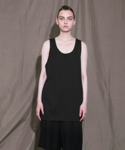 my beautiful landlet(マイビューティフルランドレット)の「【my beautiful landlet】 tank top(Tシャツ/カットソー・メンズ・ベージュ/グレー/ホワイト/ブラック・0/1/2)」の3枚目の写真
