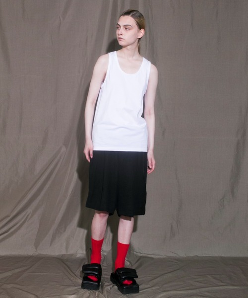 my beautiful landlet(マイビューティフルランドレット)の「【my beautiful landlet】 tank top(Tシャツ/カットソー・メンズ・ベージュ/グレー/ホワイト/ブラック・0/1/2)」の5枚目の写真