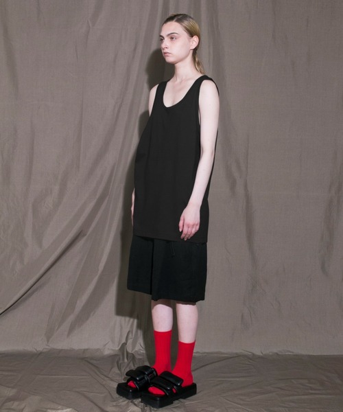 my beautiful landlet(マイビューティフルランドレット)の「【my beautiful landlet】 tank top(Tシャツ/カットソー・メンズ・ベージュ/グレー/ホワイト/ブラック・0/1/2)」の8枚目の写真