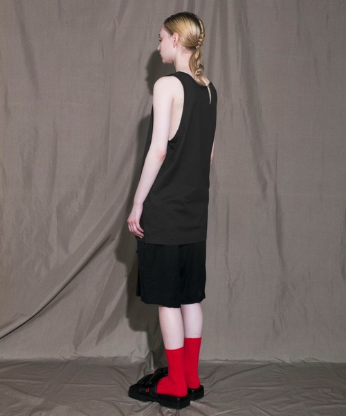 my beautiful landlet(マイビューティフルランドレット)の「【my beautiful landlet】 tank top(Tシャツ/カットソー・メンズ・ベージュ/グレー/ホワイト/ブラック・0/1/2)」の9枚目の写真