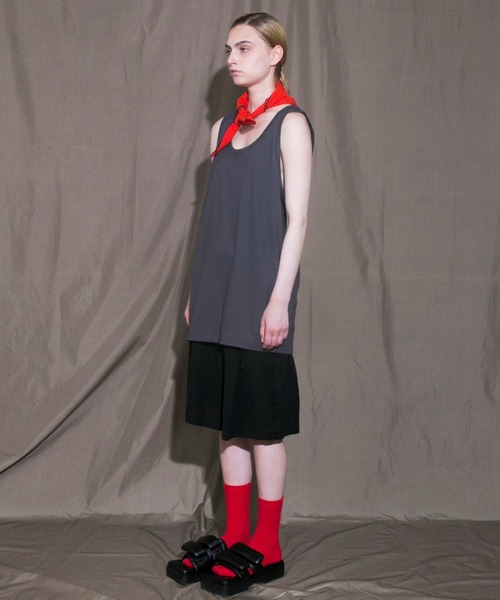 my beautiful landlet(マイビューティフルランドレット)の「【my beautiful landlet】 tank top(Tシャツ/カットソー・メンズ・ベージュ/グレー/ホワイト/ブラック・0/1/2)」の11枚目の写真
