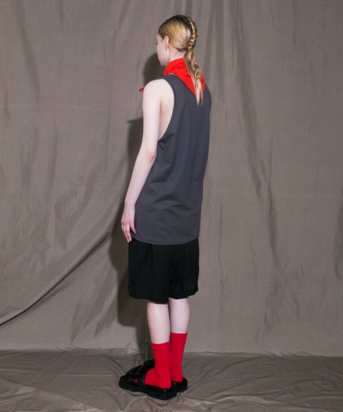 my beautiful landlet(マイビューティフルランドレット)の「【my beautiful landlet】 tank top(Tシャツ/カットソー・メンズ・ベージュ/グレー/ホワイト/ブラック・0/1/2)」の12枚目の写真