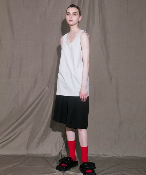 my beautiful landlet(マイビューティフルランドレット)の「【my beautiful landlet】 tank top(Tシャツ/カットソー・メンズ・ベージュ/グレー/ホワイト/ブラック・0/1/2)」の15枚目の写真