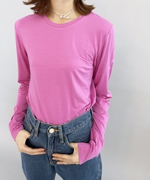 ストレッチレーヨン ロングスリーブTシャツ