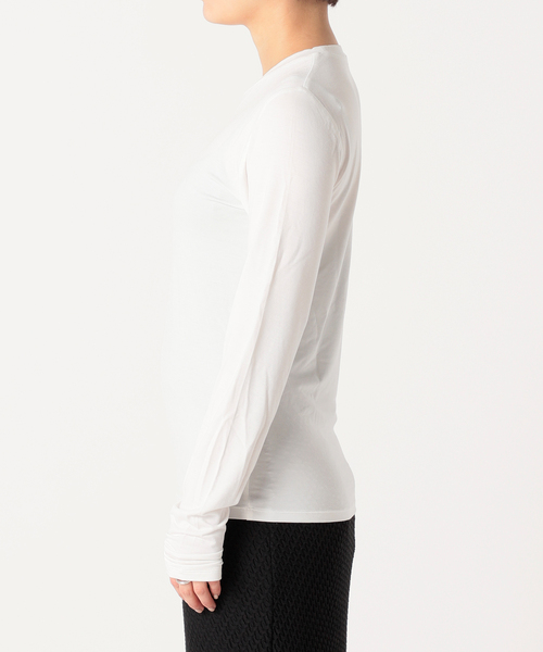 EDIT. FOR LULU(エディットフォールル)の「ストレッチレーヨン ロングスリーブTシャツ(Tシャツ/カットソー・レディース・ホワイト/ピンク/オレンジ/ブルー系その他・FREE)」の17枚目の写真