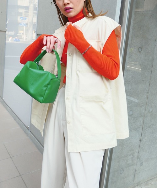 CORNERS（コーナーズ）の「コットンツイルミリタリーベスト（ベスト・レディース・ベージュ/カーキ/ベージュ系その他・M）」の5枚目の写真