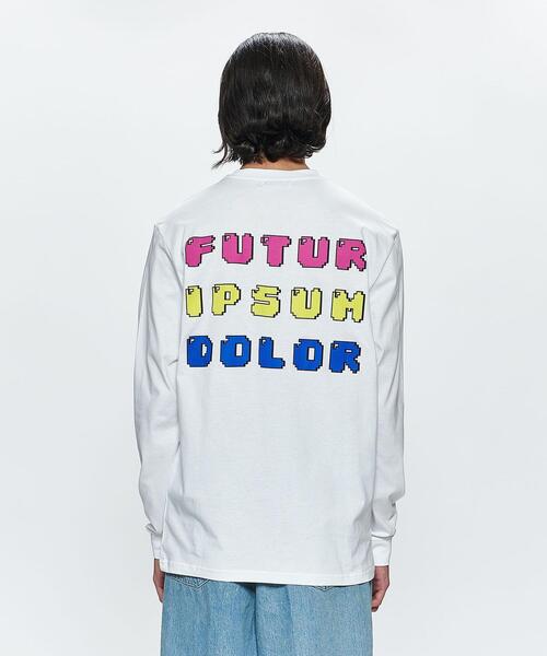 FUTUR(フューチャー)の「<FUTUR> IPSAM LONG SLEEVE TEE/Tシャツ(Tシャツ/カットソー・メンズ・ホワイト・M/L/XL)」の1枚目の写真