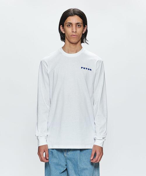 FUTUR(フューチャー)の「<FUTUR> IPSAM LONG SLEEVE TEE/Tシャツ(Tシャツ/カットソー・メンズ・ホワイト・M/L/XL)」の2枚目の写真