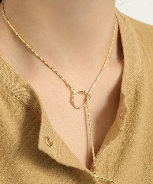 Geel（ギール）の「Geel/Silver925 マンテルチェーンネックレス（ネックレス・レディース・シルバー/ゴールド・FREE）」の10枚目の写真