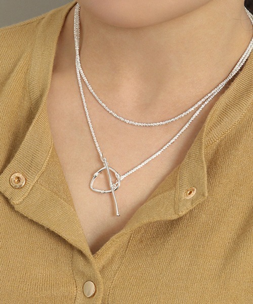 Geel（ギール）の「Geel/Silver925 マンテルチェーンネックレス（ネックレス・レディース・シルバー/ゴールド・FREE）」の5枚目の写真