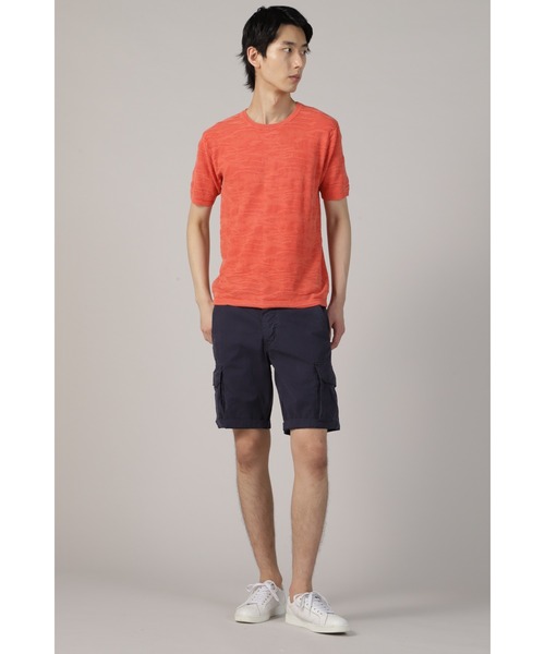 HIGH STREET（ハイストリート）の「HIGH STREET∴カモフラストーン半袖ニット（ニット/セーター・メンズ・オレンジ/グレー系その他2・LL/L/M）」の16枚目の写真
