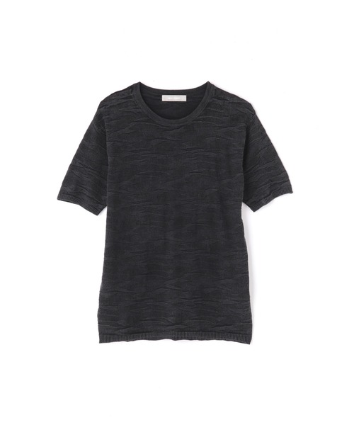 HIGH STREET（ハイストリート）の「HIGH STREET∴カモフラストーン半袖ニット（ニット/セーター・メンズ・オレンジ/グレー系その他2・LL/L/M）」の10枚目の写真