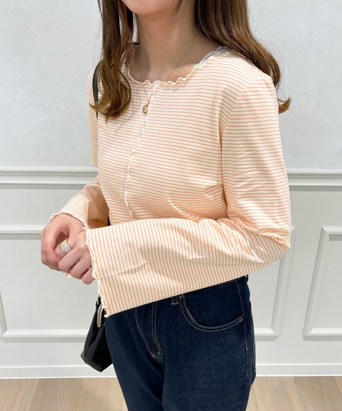 apres jour(アプレジュール)の「アソートメローロンT【ZOZOTOWN限定アイテム】(Tシャツ/カットソー・レディース・アイボリー/ブルー系その他/ホワイト系その他/グリーン/ブラック系その他/モカ・フリー/X-LARGE)」の1枚目の写真