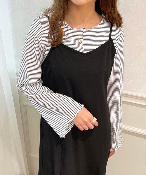 apres jour(アプレジュール)の「アソートメローロンT【ZOZOTOWN限定アイテム】(Tシャツ/カットソー・レディース・アイボリー/ブルー系その他/ホワイト系その他/グリーン/ブラック系その他/モカ・フリー/X-LARGE)」の3枚目の写真