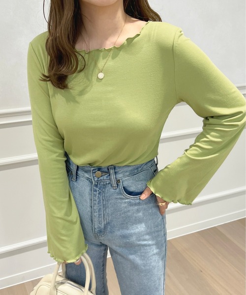 apres jour(アプレジュール)の「アソートメローロンT【ZOZOTOWN限定アイテム】(Tシャツ/カットソー・レディース・アイボリー/ブルー系その他/ホワイト系その他/グリーン/ブラック系その他/モカ・フリー/X-LARGE)」の5枚目の写真