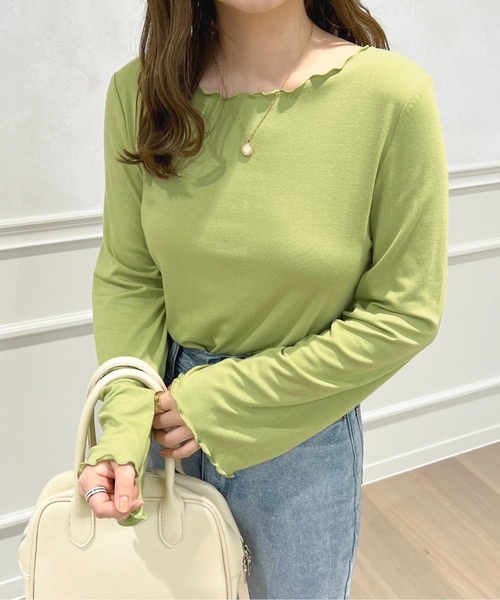 apres jour(アプレジュール)の「アソートメローロンT【ZOZOTOWN限定アイテム】(Tシャツ/カットソー・レディース・アイボリー/ブルー系その他/ホワイト系その他/グリーン/ブラック系その他/モカ・フリー/X-LARGE)」の8枚目の写真