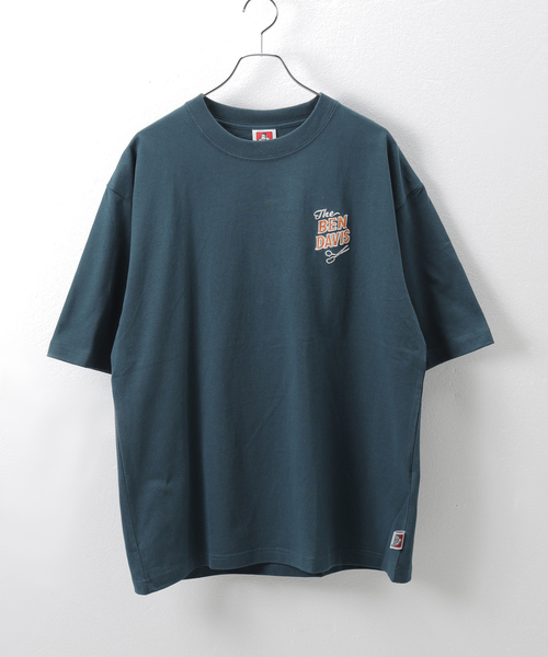 BEN DAVIS(ベンデイビス)の「【BEN DAVIS / ベンデイビス】別注 barbershop emb tee(Tシャツ/カットソー・メンズ・ホワイト/ライトグレー/ネイビー・MEDIUM/LARGE)」の4枚目の写真