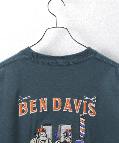 BEN DAVIS(ベンデイビス)の「【BEN DAVIS / ベンデイビス】別注 barbershop emb tee(Tシャツ/カットソー・メンズ・ホワイト/ライトグレー/ネイビー・MEDIUM/LARGE)」の6枚目の写真