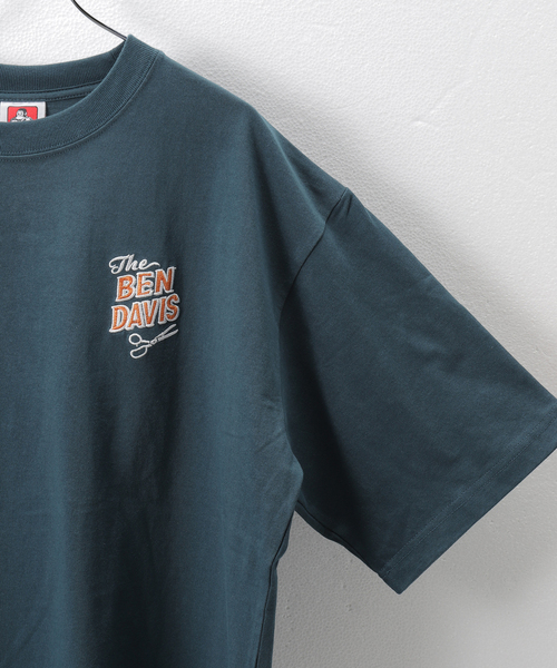BEN DAVIS(ベンデイビス)の「【BEN DAVIS / ベンデイビス】別注 barbershop emb tee(Tシャツ/カットソー・メンズ・ホワイト/ライトグレー/ネイビー・MEDIUM/LARGE)」の7枚目の写真