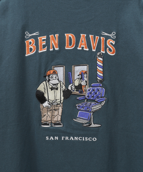 BEN DAVIS(ベンデイビス)の「【BEN DAVIS / ベンデイビス】別注 barbershop emb tee(Tシャツ/カットソー・メンズ・ホワイト/ライトグレー/ネイビー・MEDIUM/LARGE)」の16枚目の写真