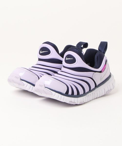 NIKE(ナイキ)の「NIKE ナイキ DYNAMO FREE PS キッズスニーカー スリッポン (ダイナモフリーPS) 343738(スニーカー・キッズ・ブラック系その他/イエロー系その他/パープル・21.0cm/17.0cm/20.0cm/19.0cm/18.0cm/22.0cm/21.5cm/18.5cm/19.5cm/17.5cm/20.5cm/16.5cm)」の2枚目の写真