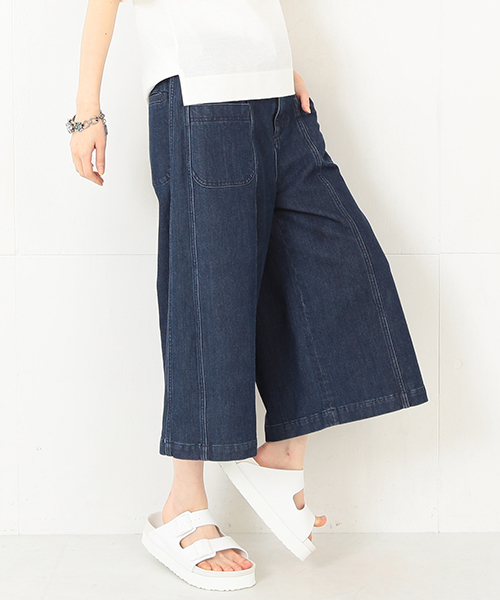 Ray BEAMS(レイビームス)の「▼RBS / デニム ワイド キュロット(デニムパンツ・レディース・ブルー・1/0)」の3枚目の写真