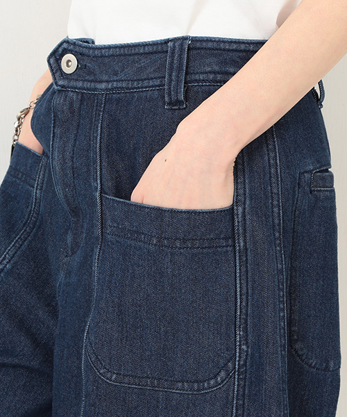 Ray BEAMS(レイビームス)の「▼RBS / デニム ワイド キュロット(デニムパンツ・レディース・ブルー・1/0)」の6枚目の写真