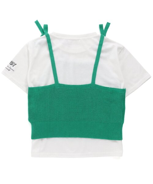 algy(アルジー)の「ニットキャミ&Tセット(ニット/セーター・キッズ・パープル/オレンジ/グリーン・SMALL/MEDIUM/X-SMALL/XX-SMALL)」の6枚目の写真