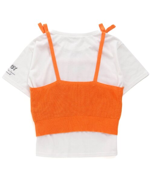 algy(アルジー)の「ニットキャミ&Tセット(ニット/セーター・キッズ・パープル/オレンジ/グリーン・SMALL/MEDIUM/X-SMALL/XX-SMALL)」の11枚目の写真