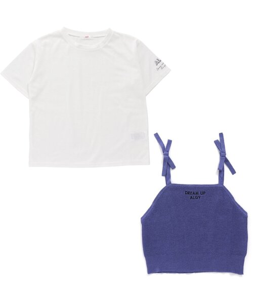 algy(アルジー)の「ニットキャミ&Tセット(ニット/セーター・キッズ・パープル/オレンジ/グリーン・SMALL/MEDIUM/X-SMALL/XX-SMALL)」の13枚目の写真