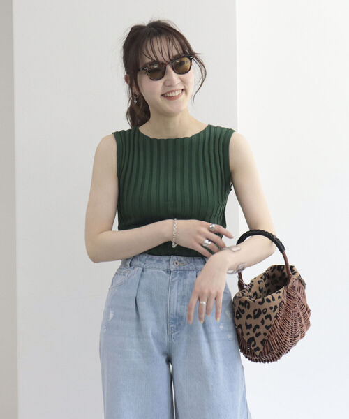 HALIN(ハリン)の「【HALIN/ハリン】レオパードワンハンドルバスケットバッグ(かごバッグ・レディース・ブラウン・FREE)」の6枚目の写真