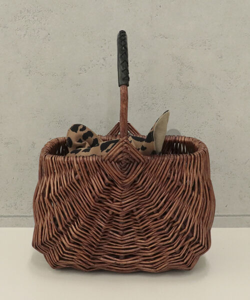 HALIN(ハリン)の「【HALIN/ハリン】レオパードワンハンドルバスケットバッグ(かごバッグ・レディース・ブラウン・FREE)」の9枚目の写真