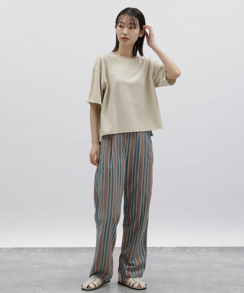 LAKOLE（ラコレ）の「12GロールディテールニットTEE / 278628（ニット/セーター・レディース・ライトブルー/グリーン/サンドグレー/ブラック・SMALL/MEDIUM）」の14枚目の写真