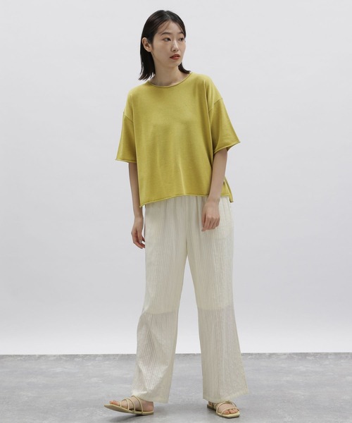 LAKOLE（ラコレ）の「12GロールディテールニットTEE / 278628（ニット/セーター・レディース・ライトブルー/グリーン/サンドグレー/ブラック・SMALL/MEDIUM）」の11枚目の写真