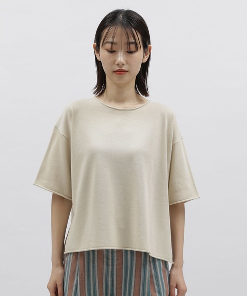 LAKOLE（ラコレ）の「12GロールディテールニットTEE / 278628（ニット/セーター・レディース・ライトブルー/グリーン/サンドグレー/ブラック・SMALL/MEDIUM）」の15枚目の写真