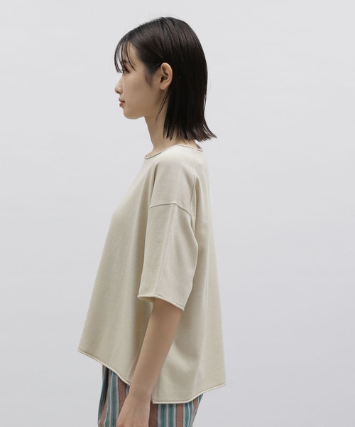 LAKOLE（ラコレ）の「12GロールディテールニットTEE / 278628（ニット/セーター・レディース・ライトブルー/グリーン/サンドグレー/ブラック・SMALL/MEDIUM）」の16枚目の写真
