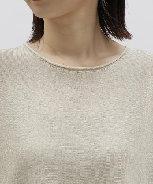 LAKOLE（ラコレ）の「12GロールディテールニットTEE / 278628（ニット/セーター・レディース・ライトブルー/グリーン/サンドグレー/ブラック・SMALL/MEDIUM）」の18枚目の写真
