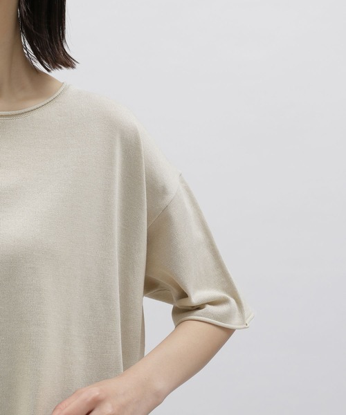 LAKOLE（ラコレ）の「12GロールディテールニットTEE / 278628（ニット/セーター・レディース・ライトブルー/グリーン/サンドグレー/ブラック・SMALL/MEDIUM）」の19枚目の写真