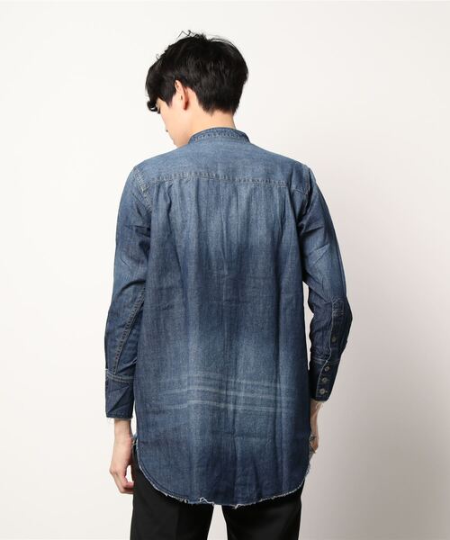 Rinajour（リナジュール）の「Rinajour(リナジュール) MEN'S デニムブザムシャツ（シャツ/ブラウス・メンズ・インディゴブルー/ライトインディゴブルー・SMALL/MEDIUM/LARGE/X-LARGE）」の13枚目の写真